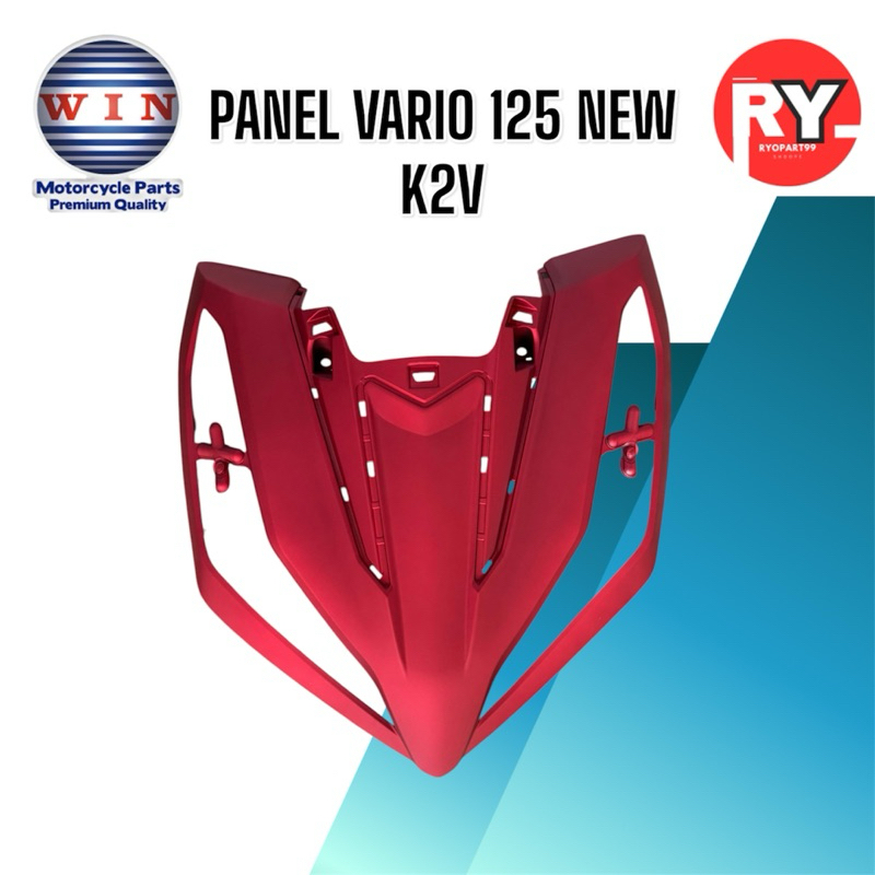cover panel tameng depan vario 125 new k2v merah dof