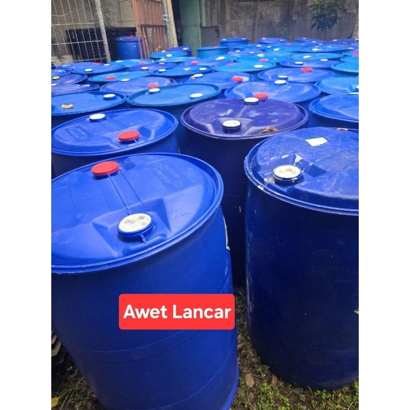 Drum Plastik Biru 200LT Bekas