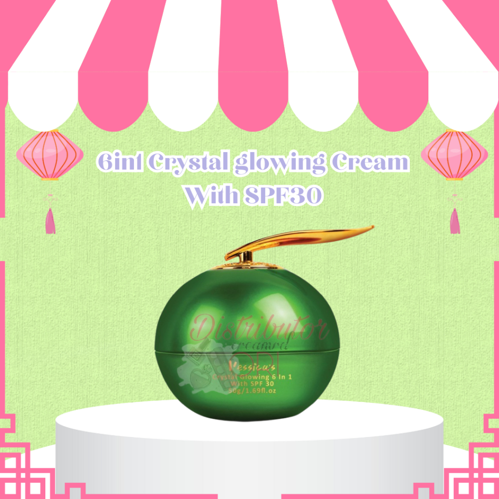 Yessica 6in1 Crystal glowing Cream With SPF30 (HIJAU) | BPOM