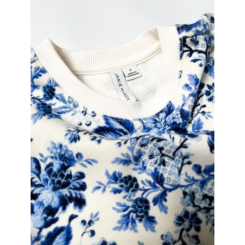 Janie&Jack Floral Toile Sweatshirt