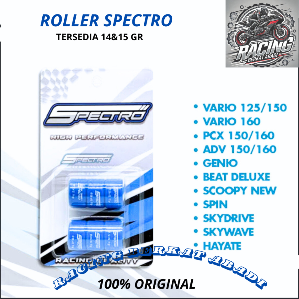 ROLLER SPECTRO 14 15 GRAM GR VARIO 125 150 VARIO 160 PCX 150 160 ADV 150 160 STYLO 160 GENIO BEAT DE
