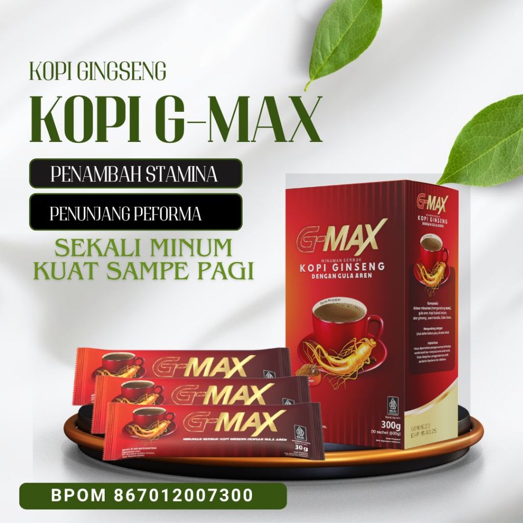 

KOPI G-MAX KOPI GINGSENG PENJAGA STAMINA