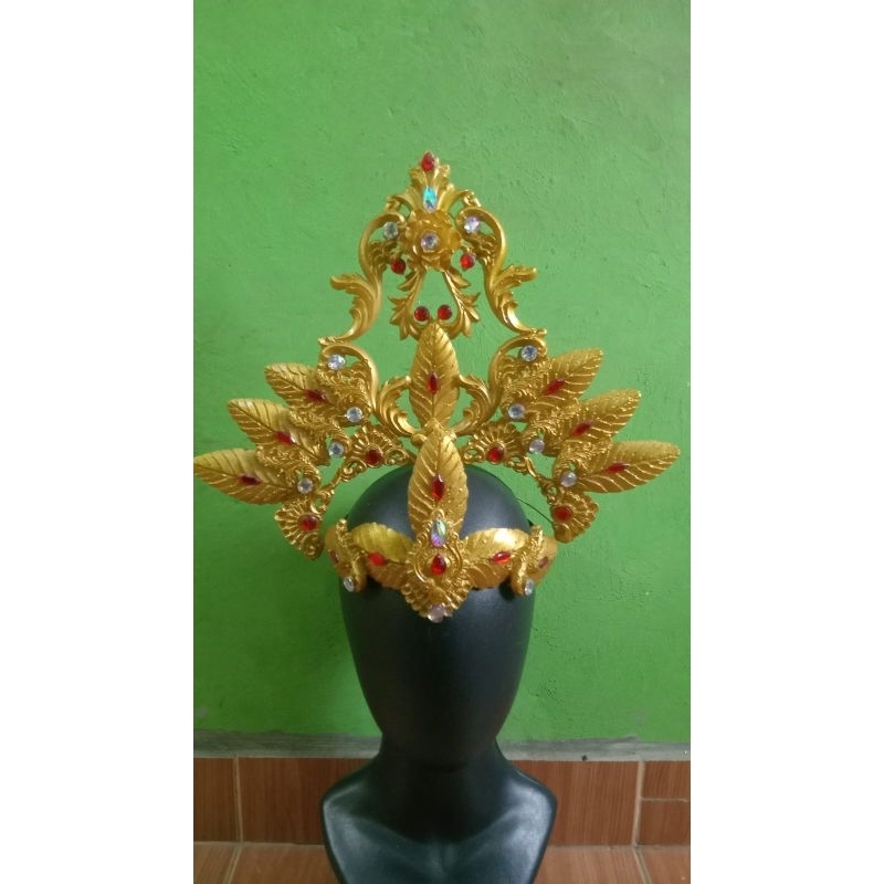 Mahkota Tulip+kening/ Mahkota karnaval/ Mahkota sanggar/ Mahkota tari