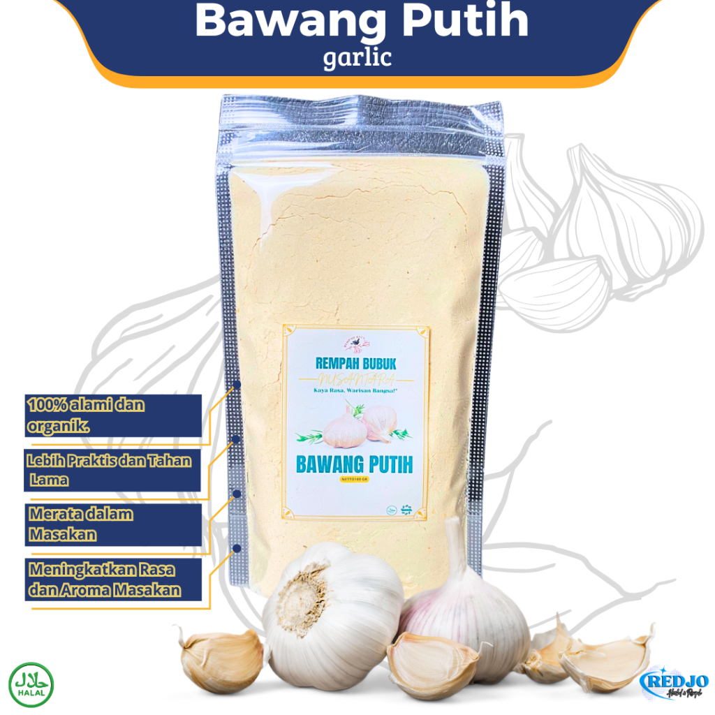 

Bawang Putih Bubuk Bumbu Dapur Asli Original Organik Lengkap Garlic Powder Mpasi Bumbu Rempah Alami