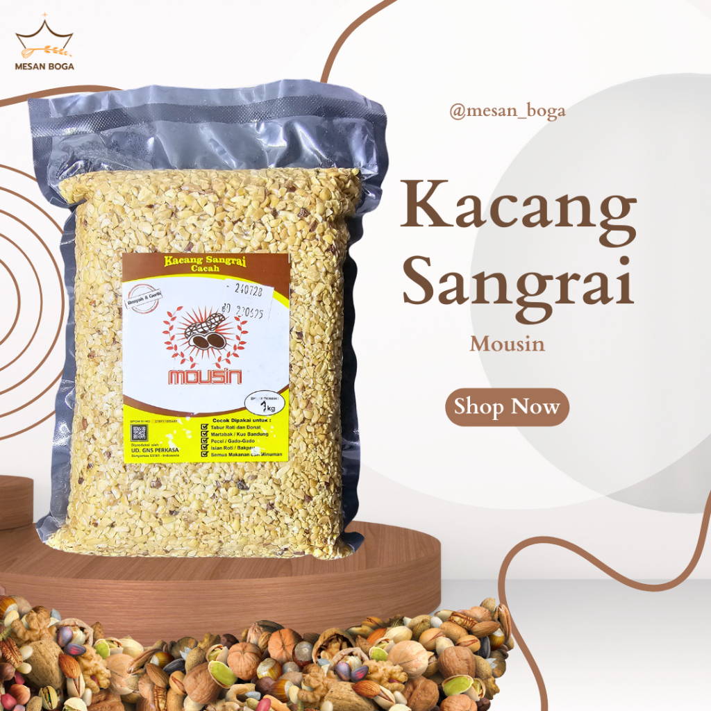 

Kacang Sangrai Mousin / Roasted Peanuts Mousin - 1 KG