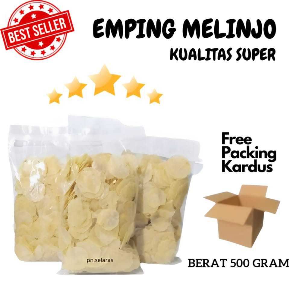 

EMPING MELINJO MENTAH SUPER TIPIS ORIGINAL 500 GRAM