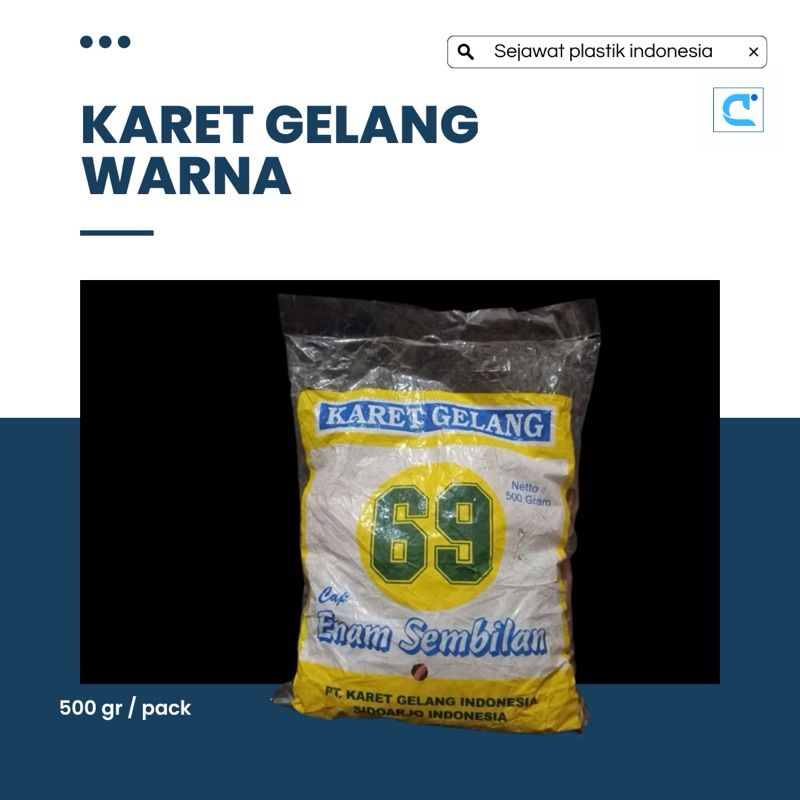 

Karet gelang warna 500 gr