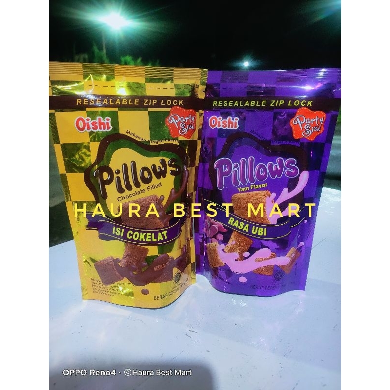 

Oishi Snack Pillows Rasa coklat & ubi ungu 100gr