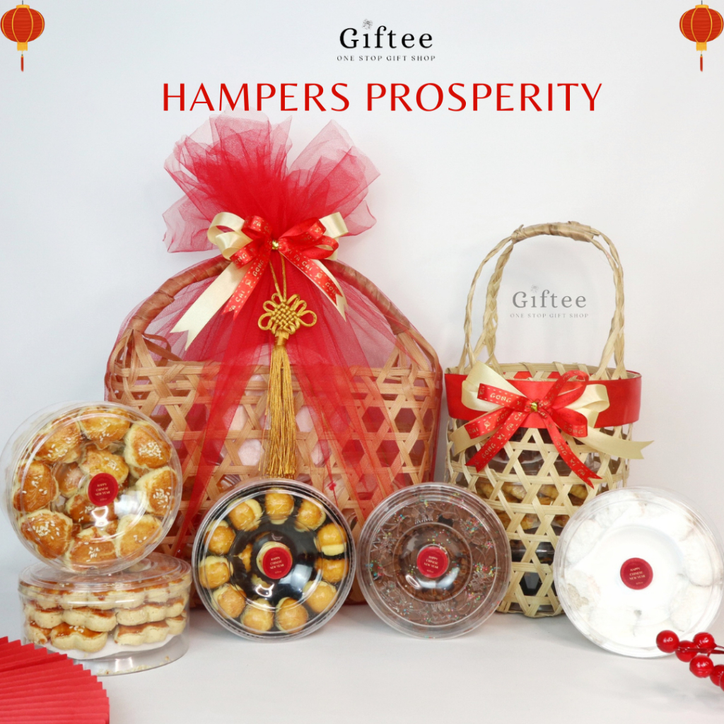 

HAMPERS PROSPERITY IMLEK SET KUE KERING KERANJANG TAS JINJING PREMIUM COOKIES NASTAR SKIPPY ENAK TAS ANYAMAN BAMBU ROTAN MIKA BAG BINGKISAN SOUVENIR PARCEL PARSEL GIFT BOX KADO IMLEK CHINESE NEW YEAR SINCIA LUNAR HADIAH MURAH BY GIFTEE ID