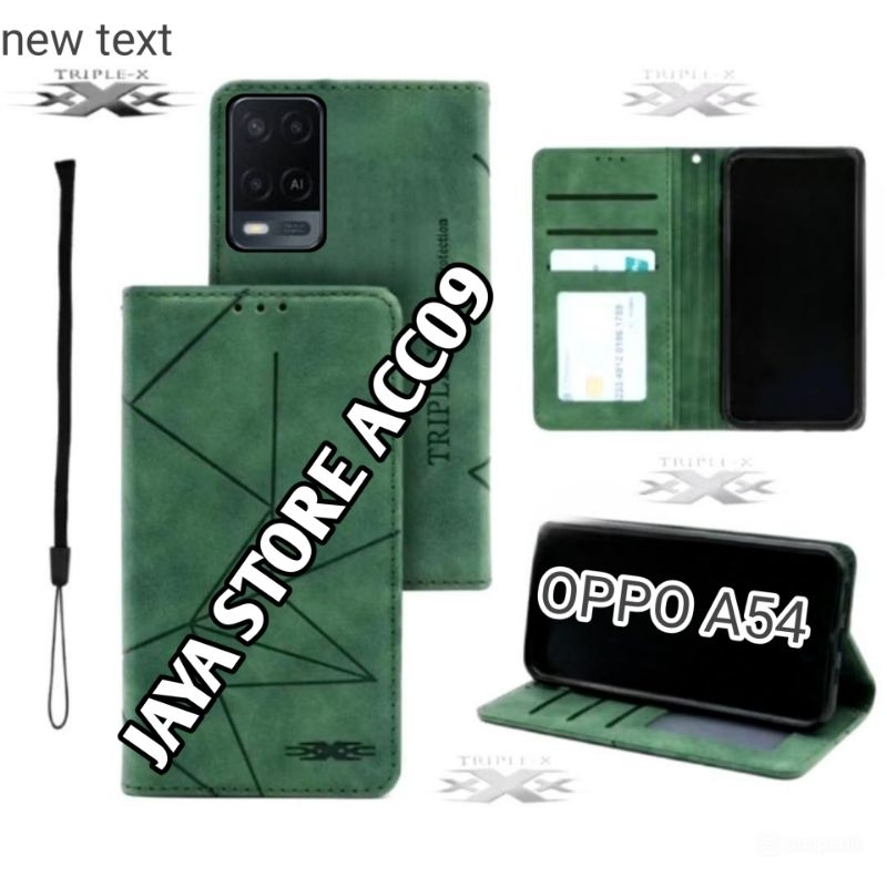 CASE OPPO A54 FLIP COVER SARUNG CASE DOMPET