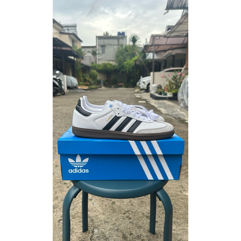 ADIDAS SAMBA OG WHITE BLACK GUM ORIGINAL 100% RESMI OFFICIAL STORE