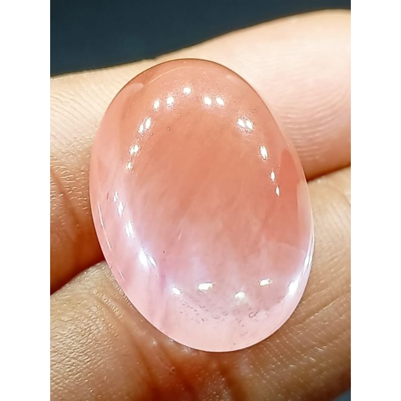 Batu Kecubung Serat Rambut Merah , Jumbo 24 x 18 Natural