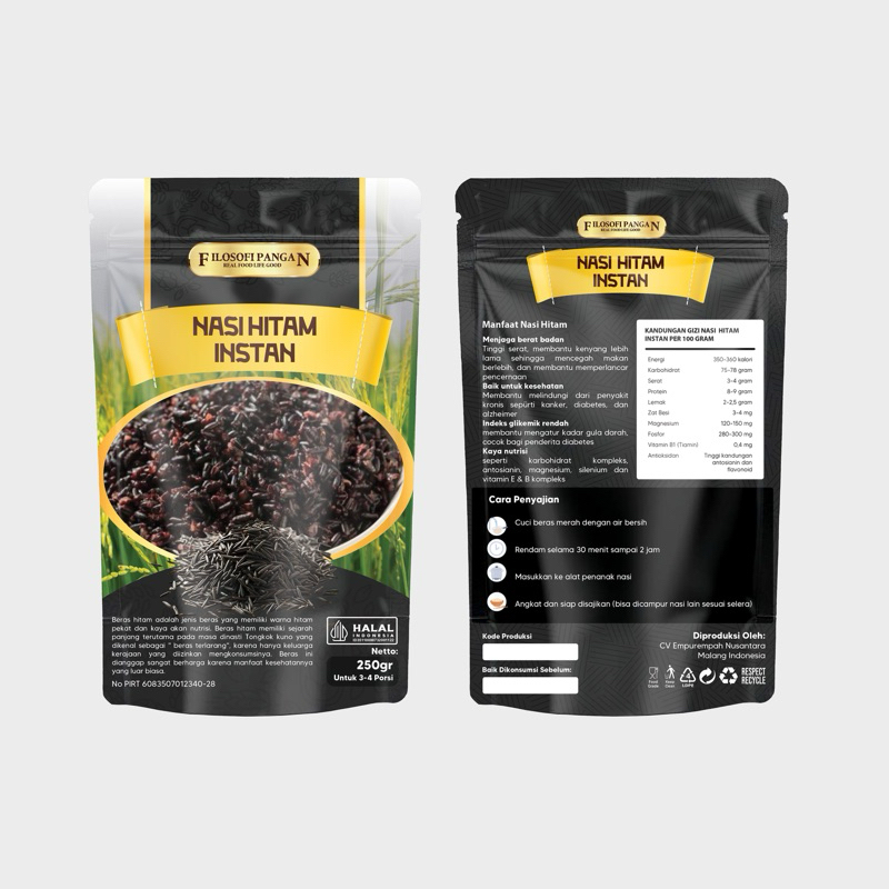 

Nasi Hitam instan