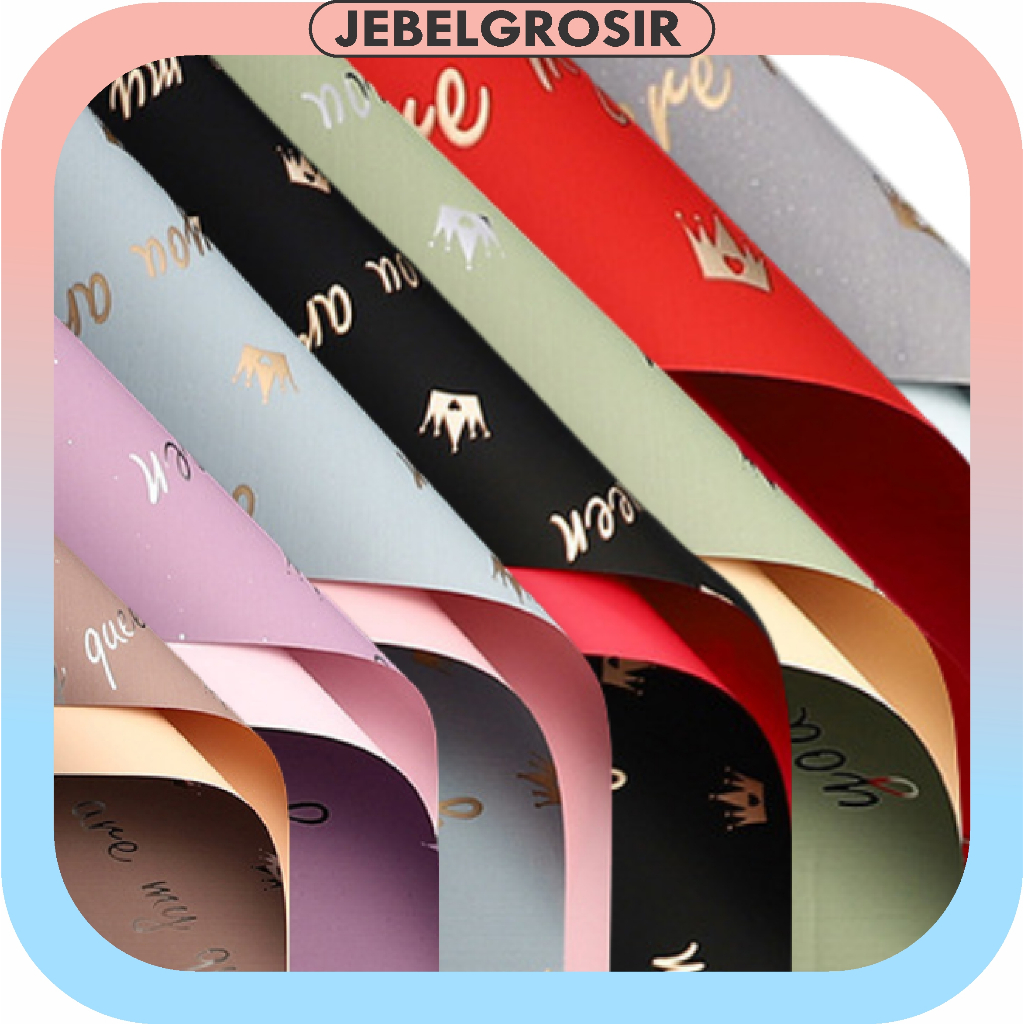 

20 Lembar Kertas Bunga Buket Dua Warna Flower Wrapping Paper Korean Premium Cotton Cellophane Ecer KB6023