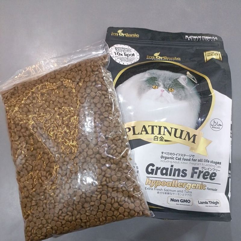 IM ORGANIC platinum formula repack makanan kucing all stages 1000g 1kg makanan kucing