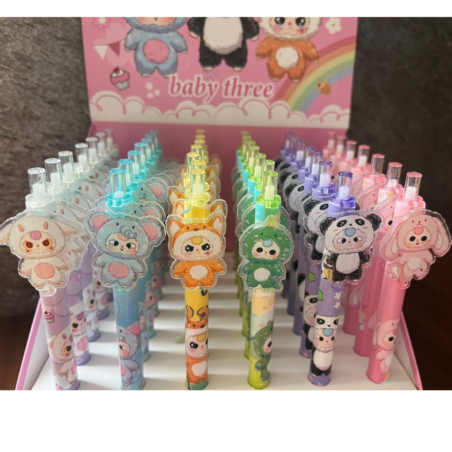 

Pulpen Baby Three Cetek Akrilik Pen Gel BB3 Ink Pen Baby Three Black Pen