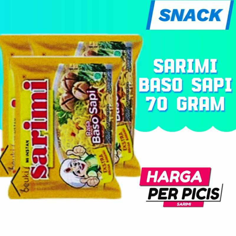 

Sarimi 70 Ml, Baso sapi, Ayam, Iga sapi, ayam, Kaldu ayam, ayam bawang