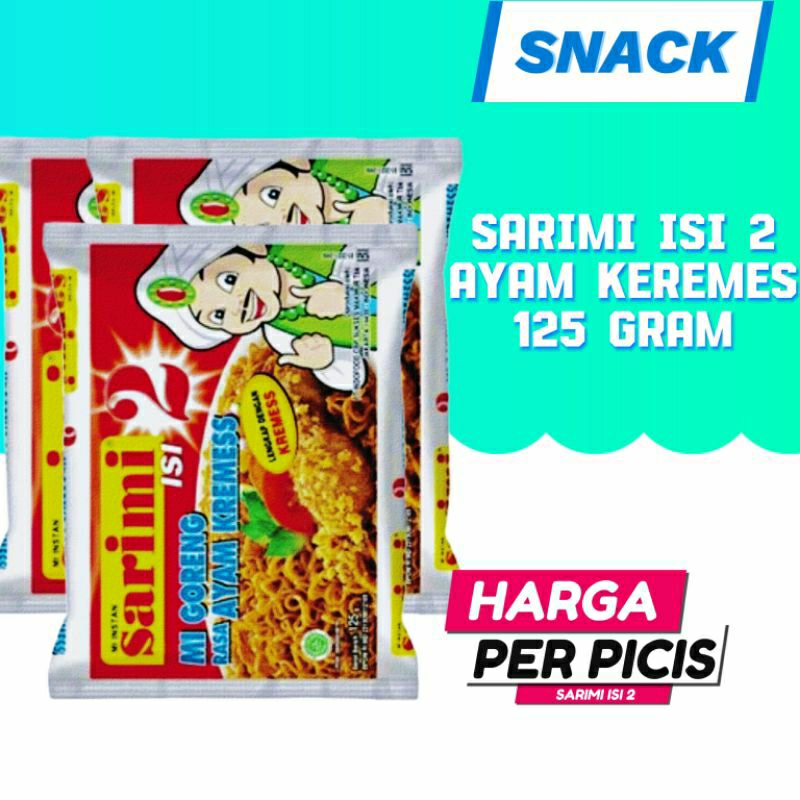 

Sarimi isi 2, Ayam kremes, Ayam kecap, Baso sapi, Soto, Ayam bawang