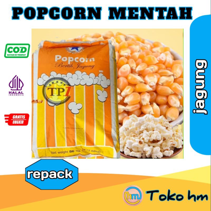 

POPCORN | Jagung popcorn | biji jagung popcorn mentah | kemasan REPACK 100gr 250gr 500gr dan 1 kg