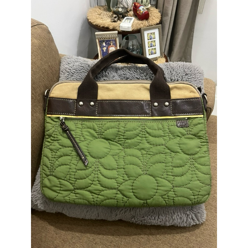 Preloved Keyper quilted laptop tote bag