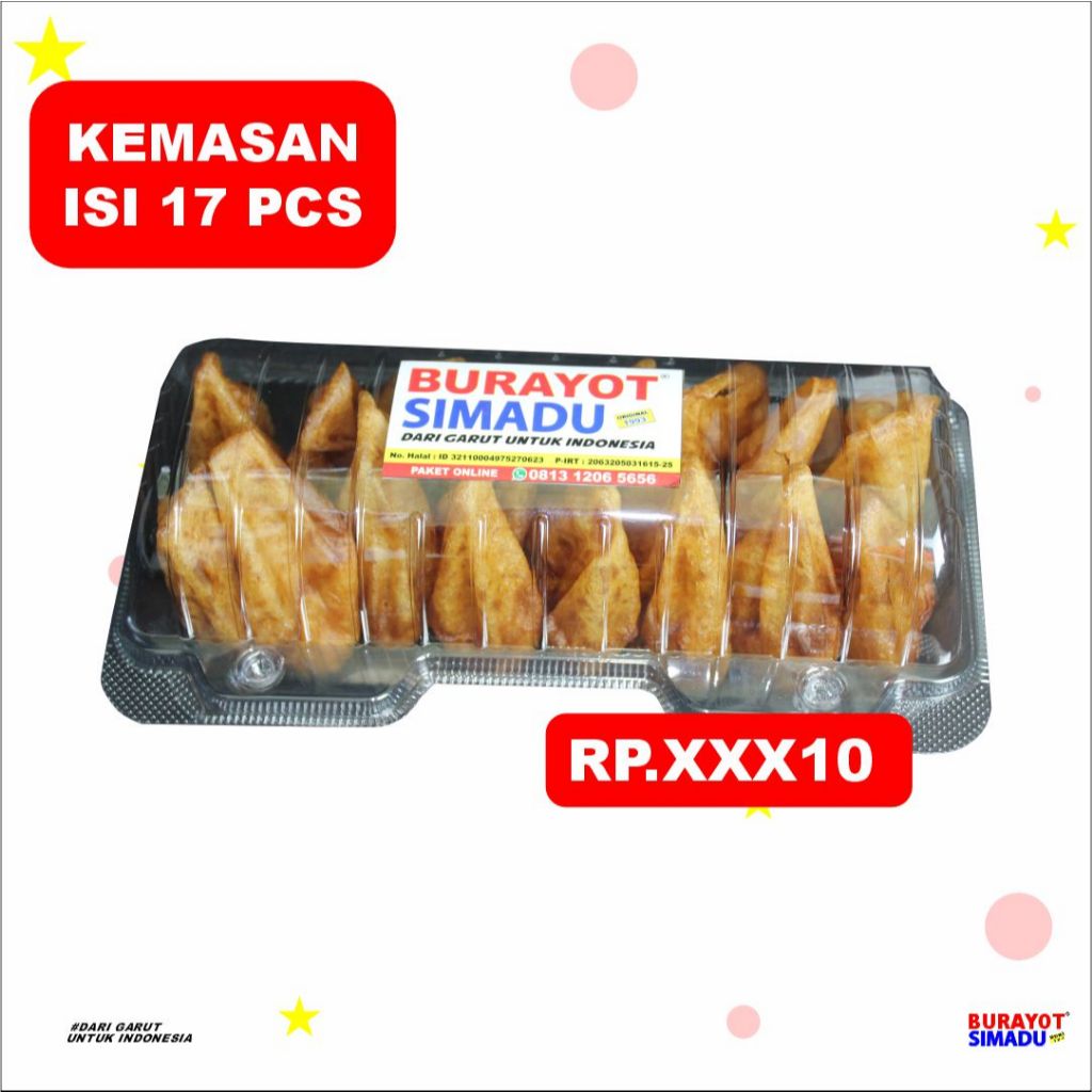

Makanan Ringan 17pcs Simadu Snack - Snack Simadu - Kue Gula Aren Goreng Tepung Beras Snack
