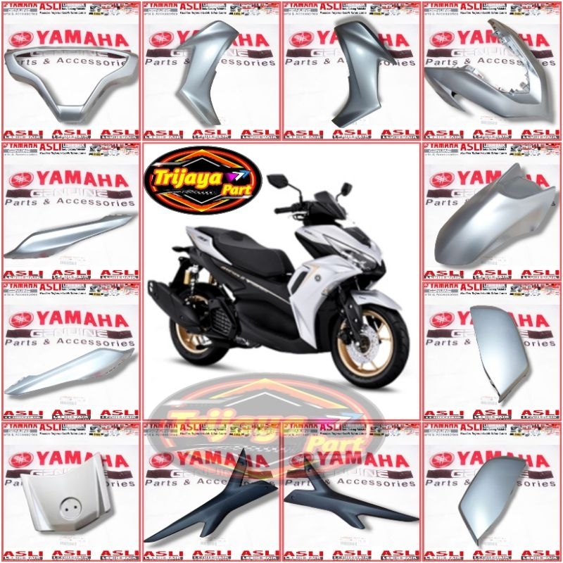 BODY BODY HALUS VARIAN SILVER AEROX 155 CONNECTED 155 2021-2024 ORIGINAL YAMAHA