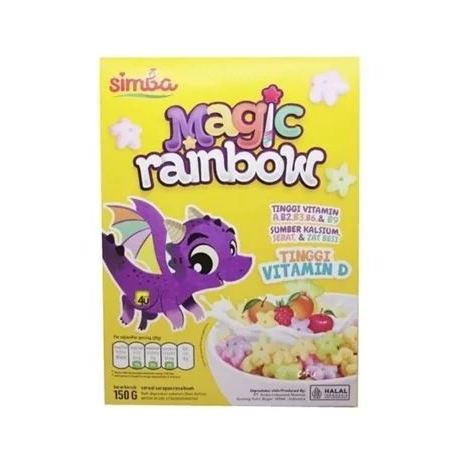 

SIMBA Magic Rainbow Tinggi vitamin D Sereal Sarapan Rasa Buah 150gram