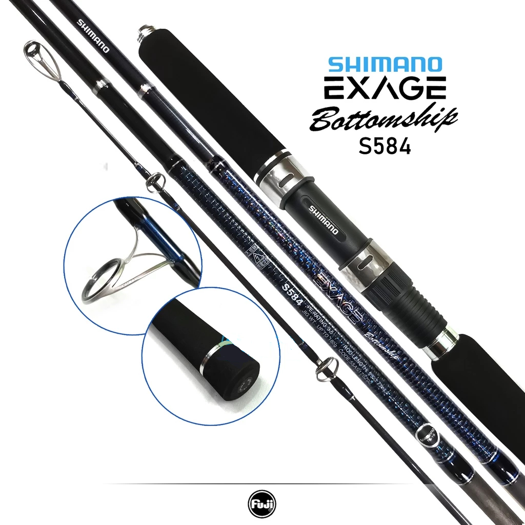 Joran Pancing SHIMANO 2018 EXAGE BOTTOMSHIP FULL FUJI Joran Jigging Dasaran Laut