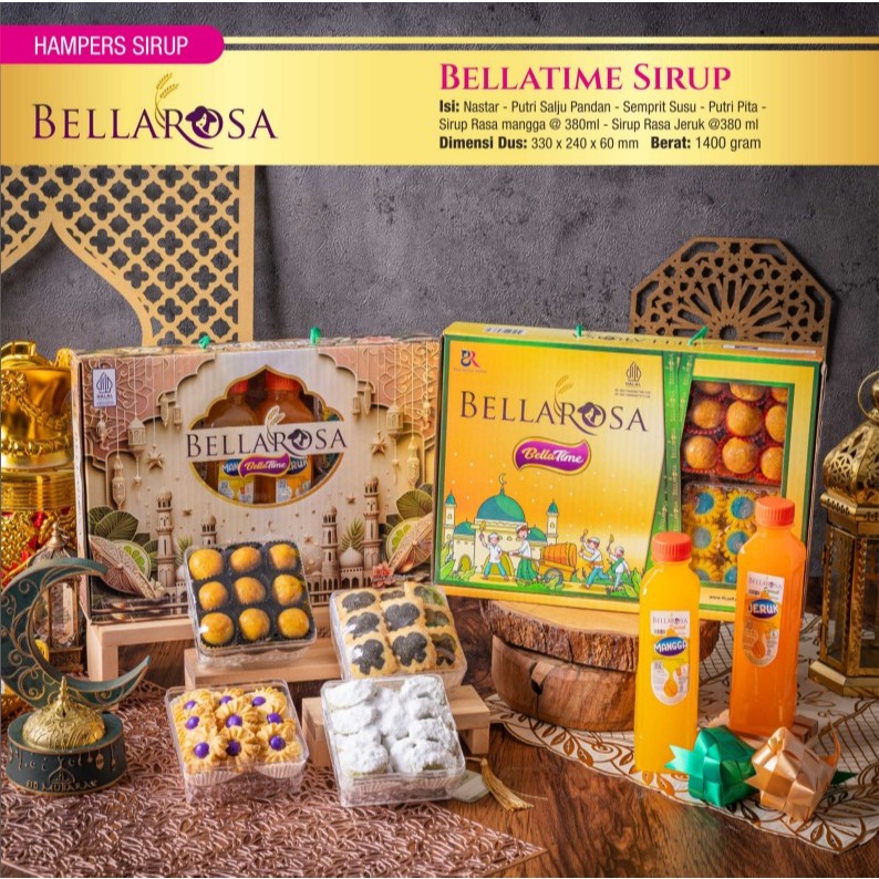 

DREAMLAND [ 13 ] PAKET BELLAROSA PAKET BELLATIME SIRUP / PAKET KUE LEBARAN / HAMPERS IDULFITRI