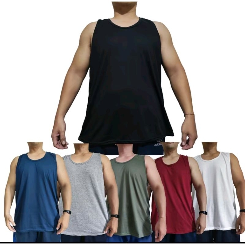 Promo 3 Pcs Kaos Singlet Pria Dewasa Jumbo Polos Pakaian Dalam Atasan Pria Tanktop Pria Katun Baju D