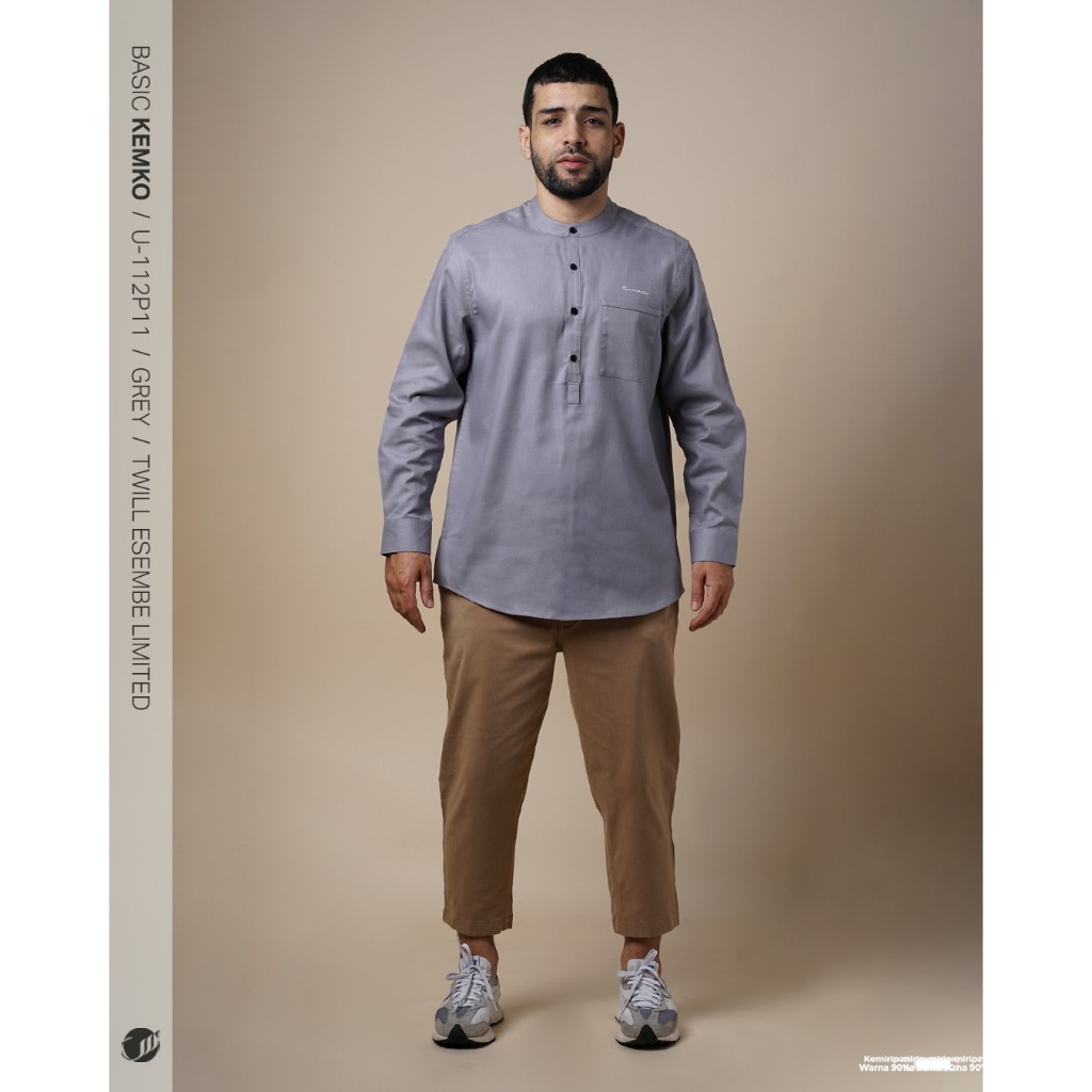 SAMASE KEMKO Kemeja Koko Basic Lengan Panjang 01U112P Full Cotton