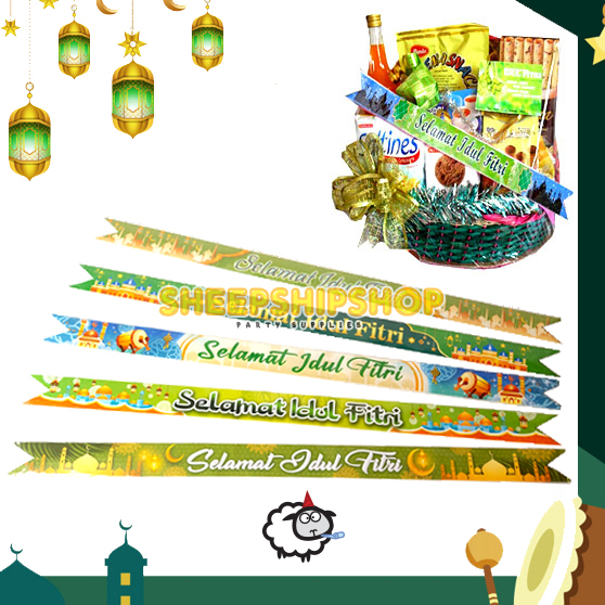 

PITA PARCEL LEBARAN 4CM ISI 10 PCS Hiasan Parcel Ramadhan Idul Fitri