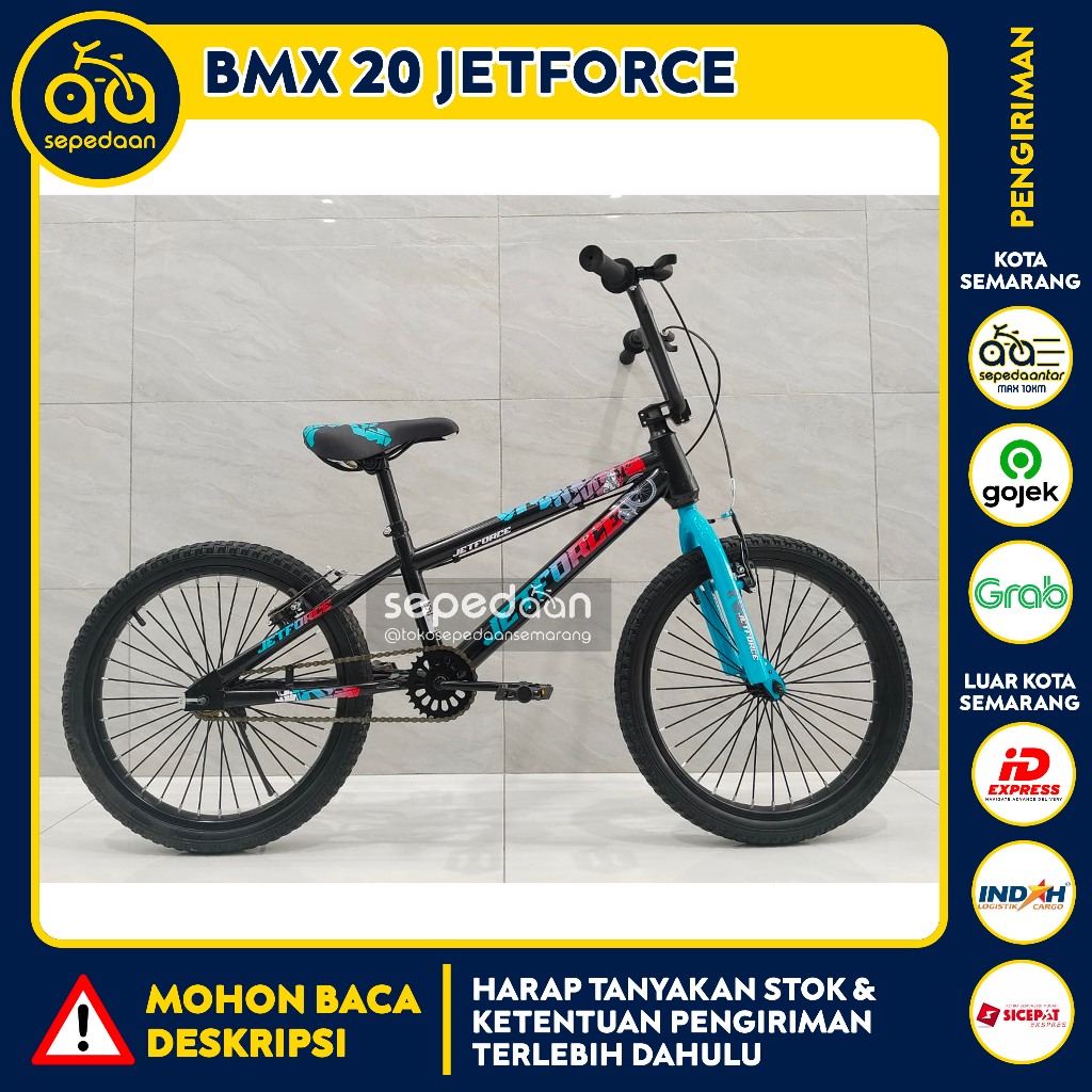 Sepeda Anak BMX 20" JETFORCE CENTRUM COLLINS SALVO VELION INTERBIKE  - Ban Kecil 2.4 Cowok Laki-laki