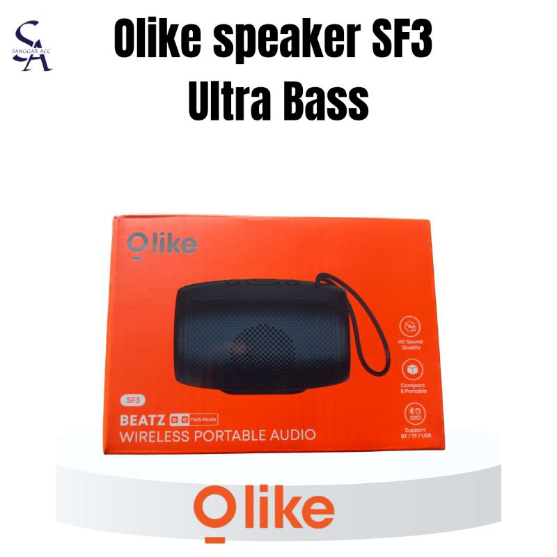 Speaker Olike SF3 TWS Mode Bluetooth Super Bass - Wireless