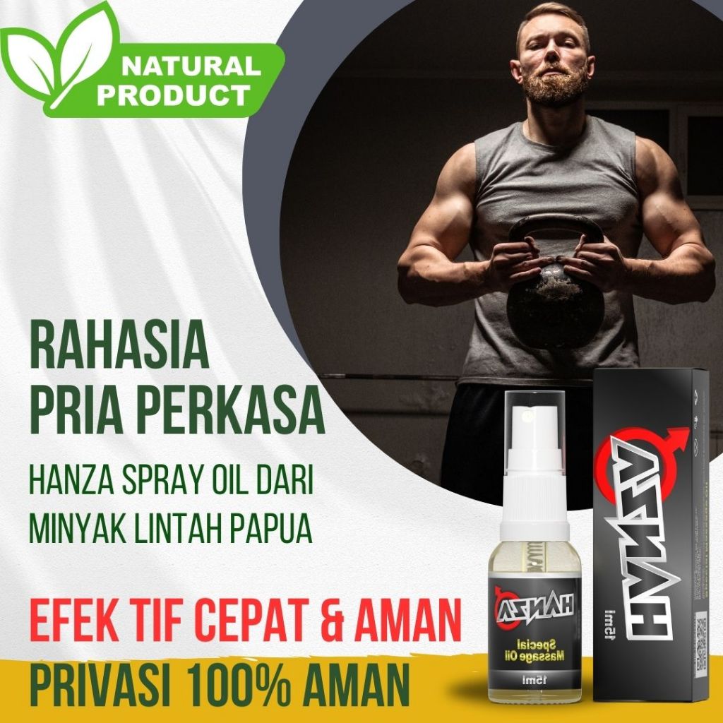 HANZA OIL  SPRAY HERBAL TAHAN LAMA