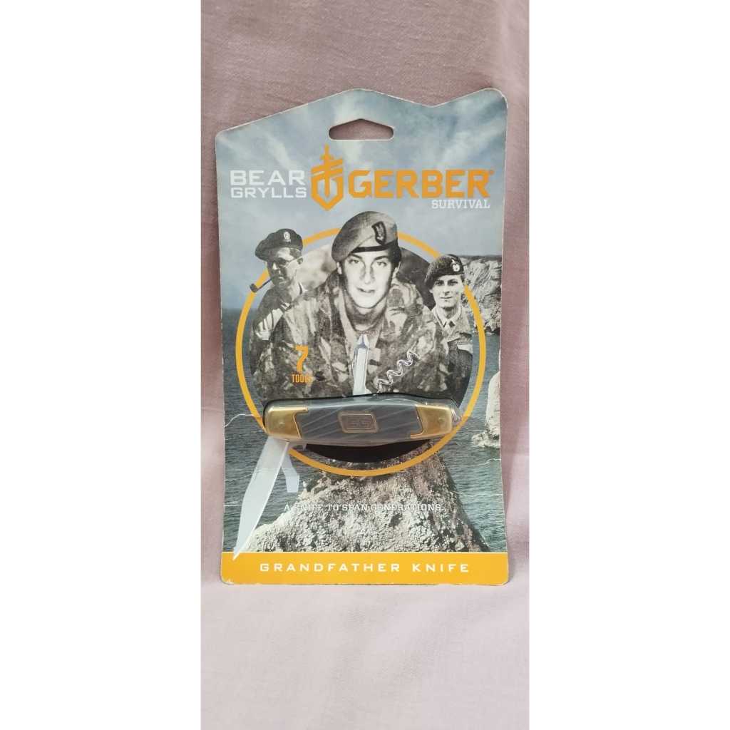 Pisau Lipat Gerber Bear Grylls Grandfather Survival Knife