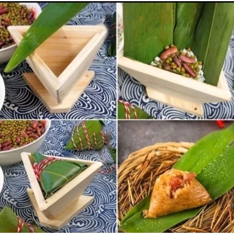 cetakan bacang bahan kayu/cetakan bacang segitiga