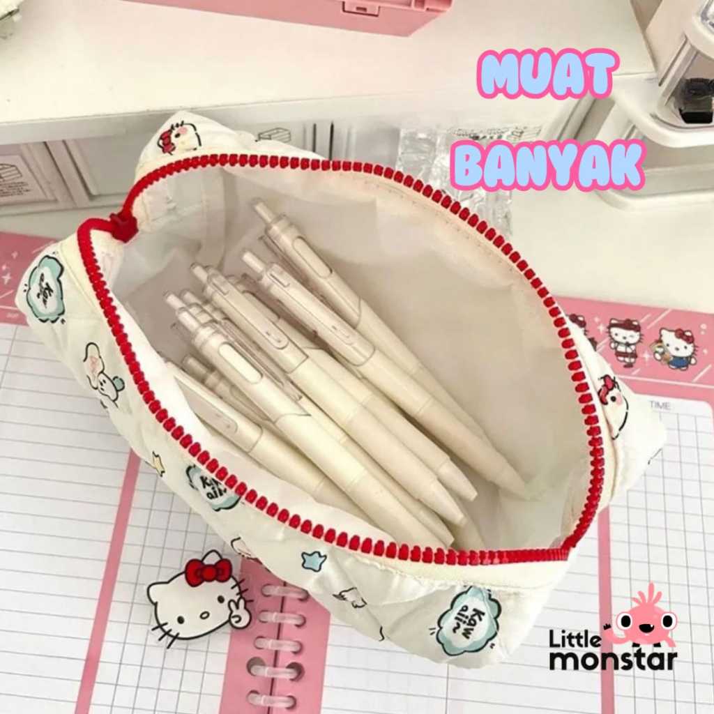 

HenJO Tempat Pensil Sekolah HelloKitty Tempat Pensil Serba Guna (FREE Gantungan Kunci RANDOM) SB-8