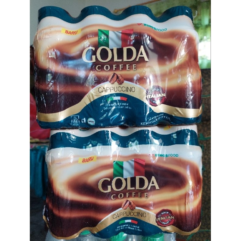 

Golda Coffee Cappuccino 200ml 1 krat/slop isi 12 botol.
