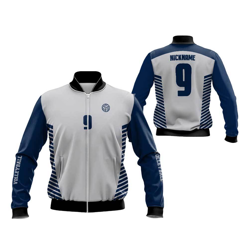 Jaket Bomber Printing Volley Badminton Bola