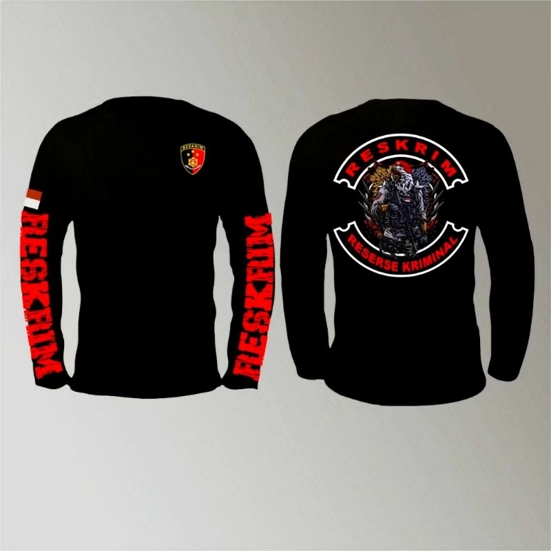 KAOS LENGAN PANJANG RESKRIM WARNA HITAM