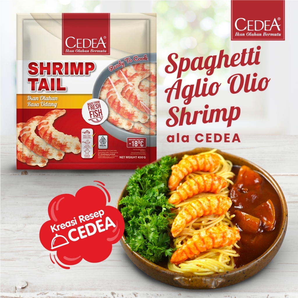 

CEDEA SHRIMP TAIL 450G / EKOR UDANG OLAHAN