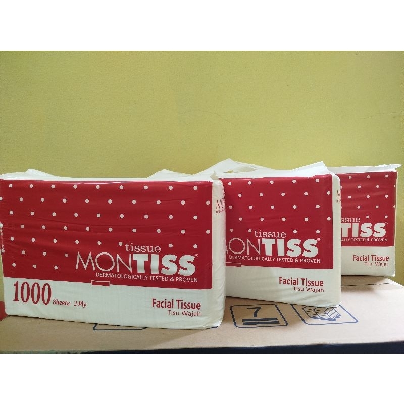 TISUE MONTISS 1000S/TISUE BAYI/TISUE/TISUE MURAH/TISUE MUKA