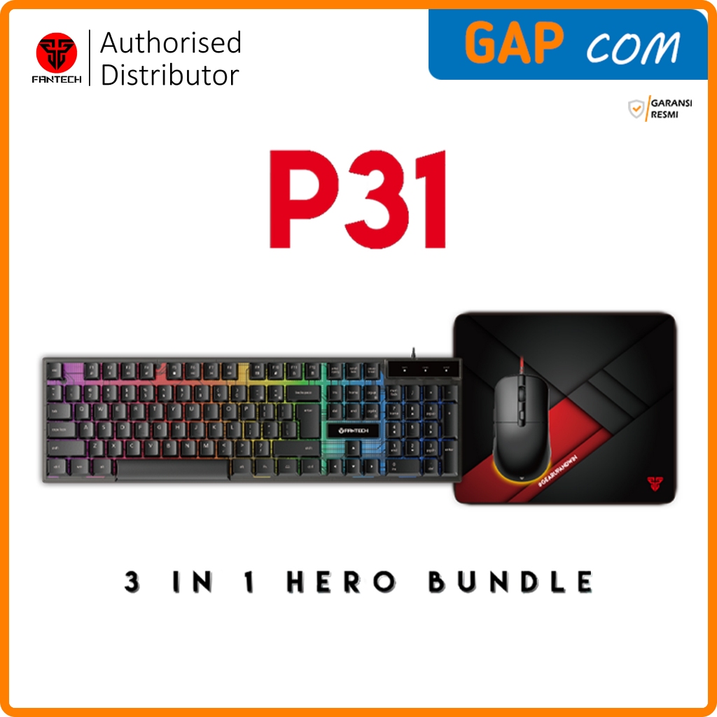 Keyboard Mouse Gaming Combo Fantech P31 Gaming Gear Set 3in1