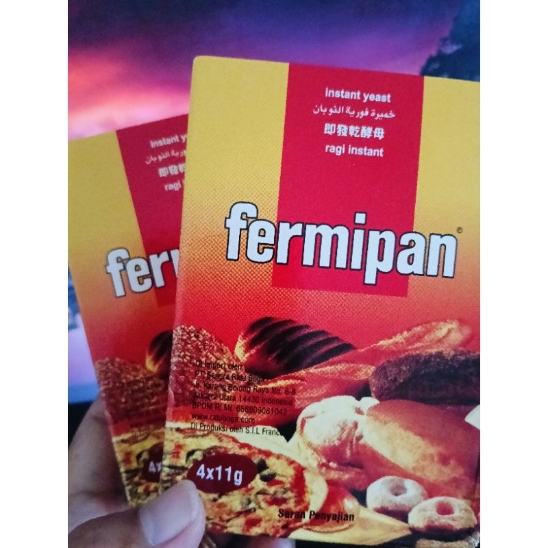 

Fermipan Instant Yeast / Ragi Instant Pack isi 4 sachet x 11gram