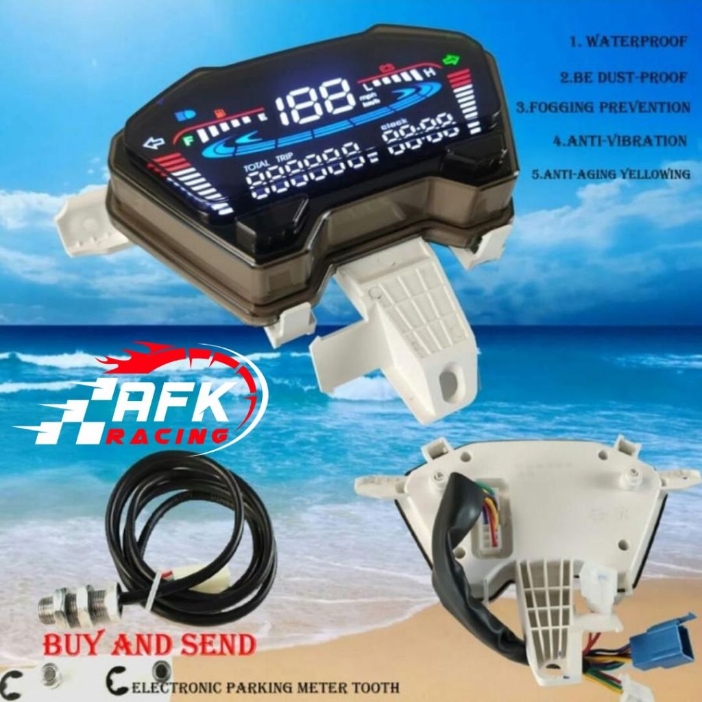 speedometer digital led odometer gauge motor HONDA VARIO BEAT CLICK 125 150 160 spidometer spedo Kil