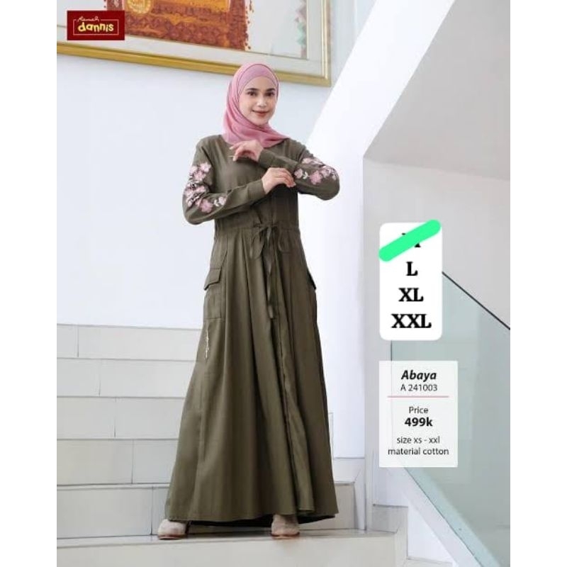 ABAYA TERBARU DANNIS BORDIR