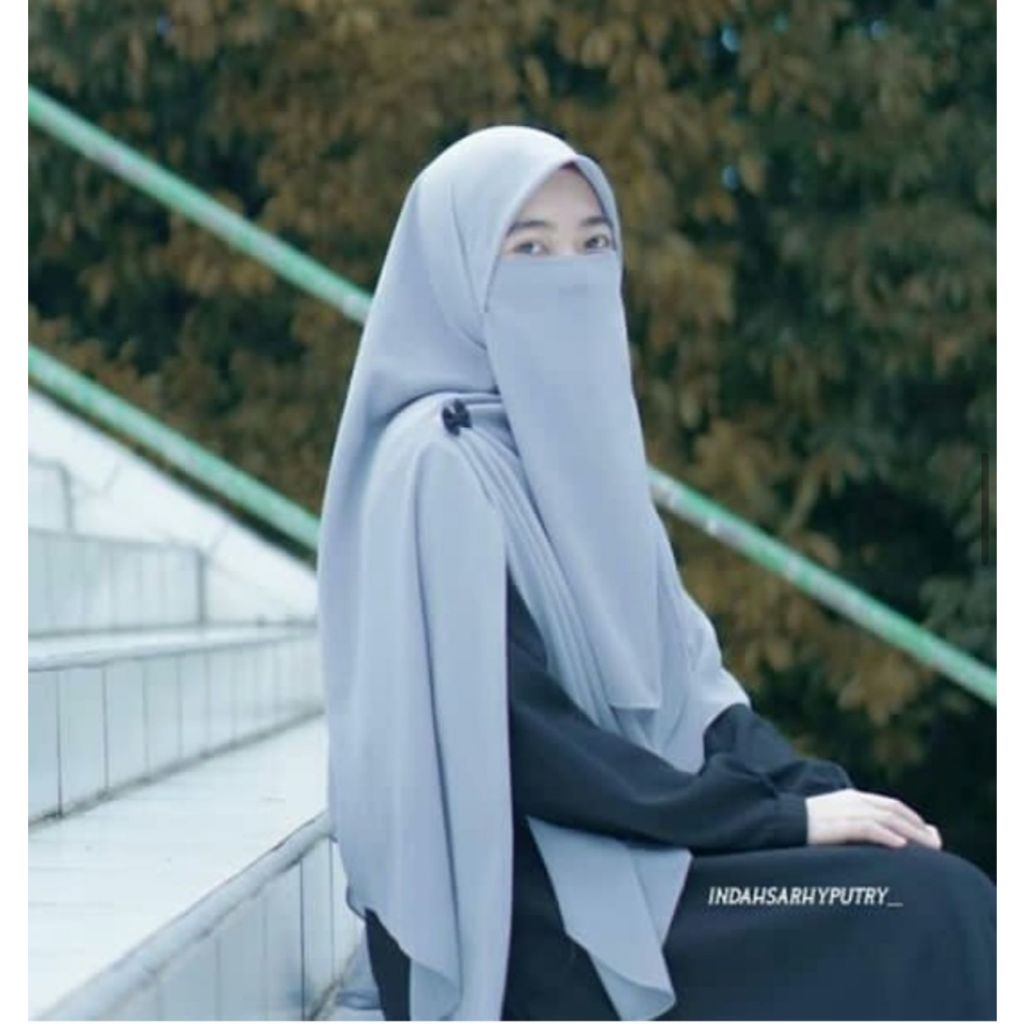 KHIMAR SEGI 4 150X150 JUMBO SET CADAR CERUTY BABYDOLL KHIMAR NON INSTAN kerudung segi empat noninsta