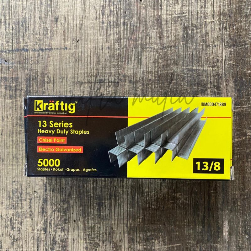 

Isi staples gun 13/8 isi steples tembakan R23 jok 8mm 5000pcs