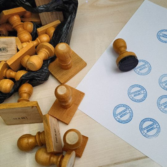 

stempel flash gagang kayu